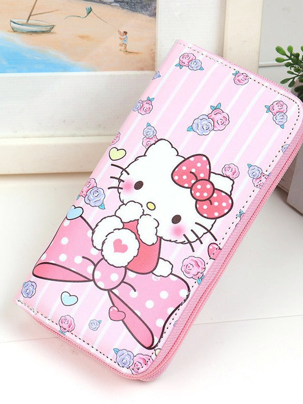 Women's Trend Creative Cartoon Cat Zipper Ladies Wallets