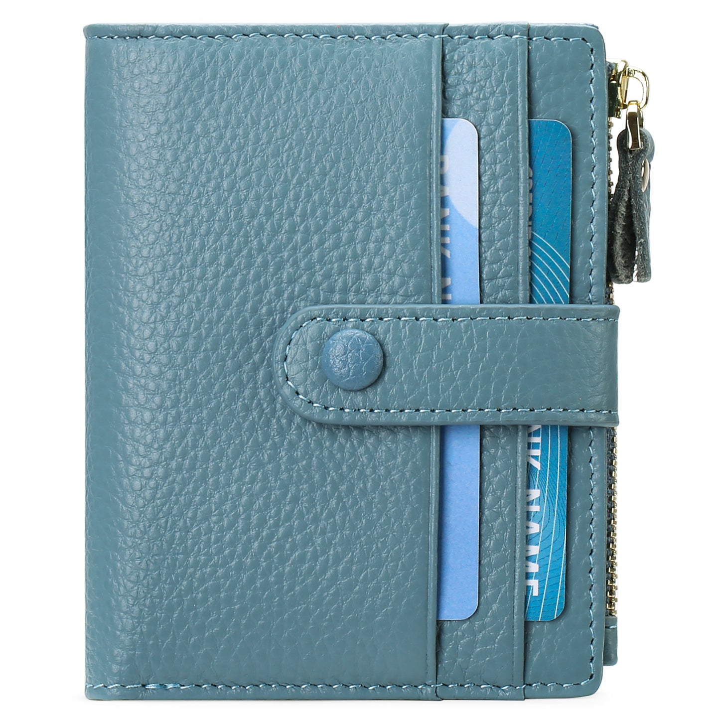 Women's Short Leather Large Capacity Multifunctional Zipper Ladies Wallets