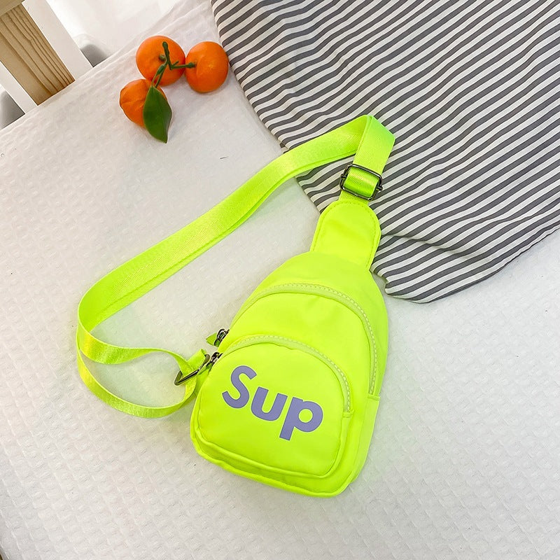 Children's Cute Korean Cartoon Nylon Change Snack Children's Waist Packs