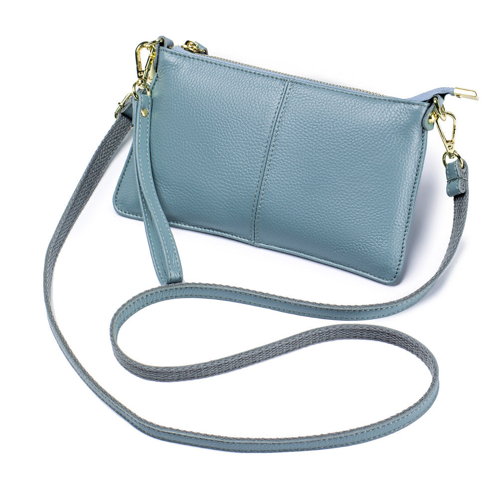 Women's Leather Female Genuine Clutch Soft Versatile Bags