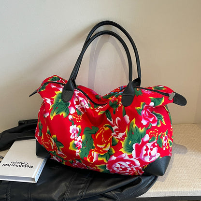 Sacs de mode personnalisés Big Flower pour femmes, hommes et nord-est