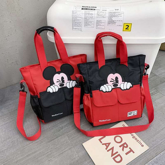 Sacs à bandoulière portables pour enfants avec dessin animé mignon Mickey Mouse