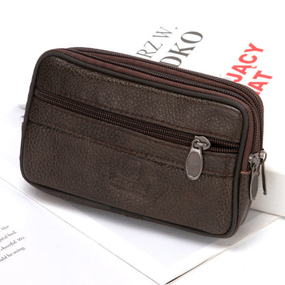 Men's Authentic Leather Mobile Manual Work Phone Bags