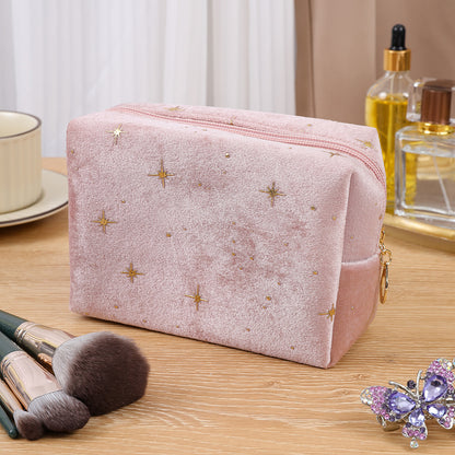 Bronzing Octagonal Storage Zipper Wash Portable Cosmetic Bags