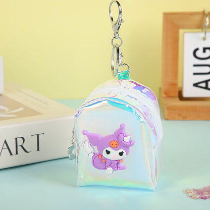 National Fashion Heart Transparent Jelly Portable Children's Coin Purse