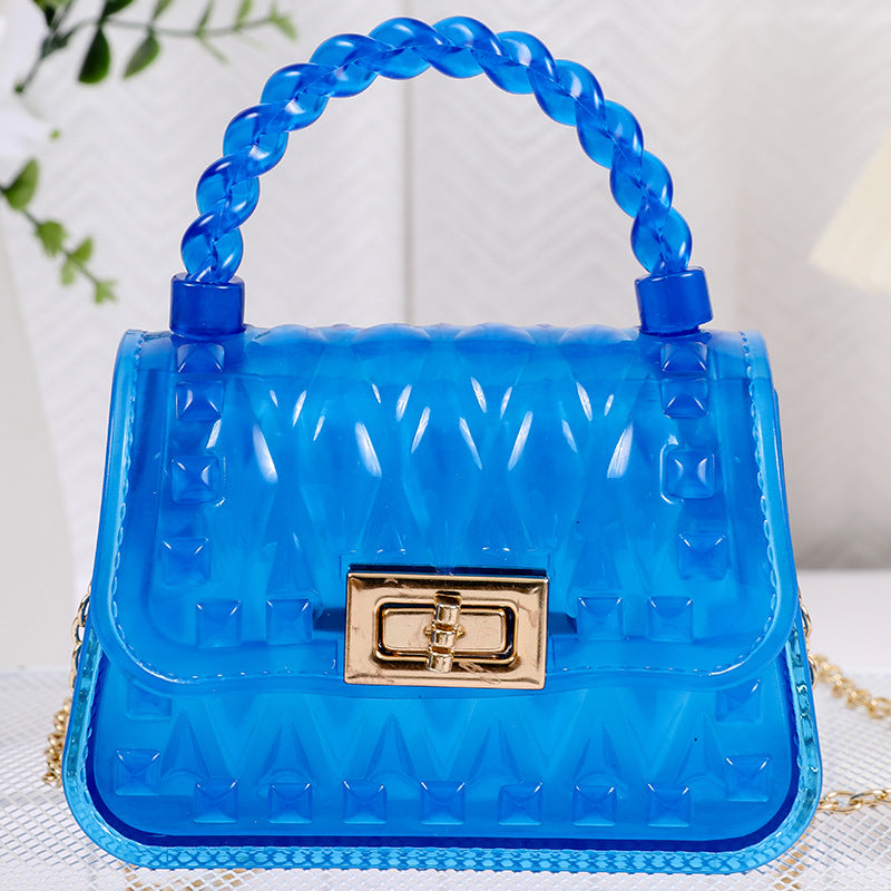 Women's Jelly Mini Rivet Small Chain Diamond Crossbody Bags