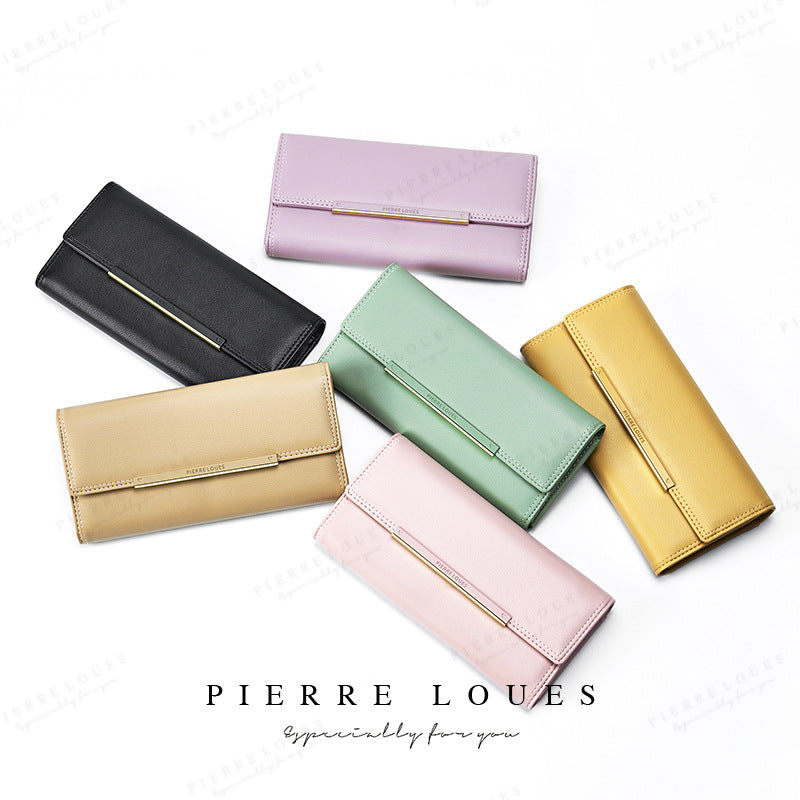 Women's Long Korean Style Fashion High Sense Ladies Wallets