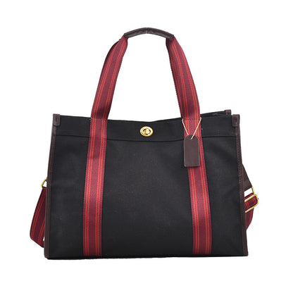 Women's Fashion Canvas Retro Niche Trendy Contrast Handbags