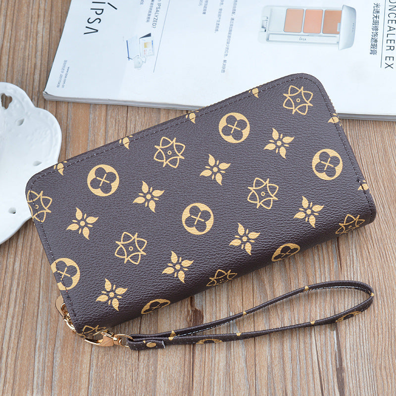 Women's Clutch Fashion Printing Large Capacity Change Phone Bags