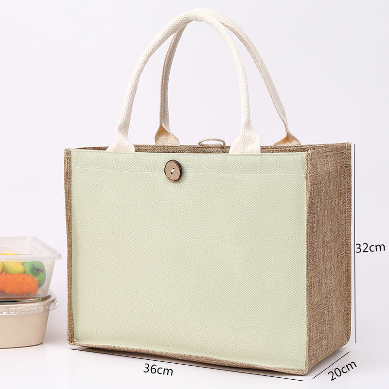 Blank Canvas Painting Jute Tote Cotton Handbags