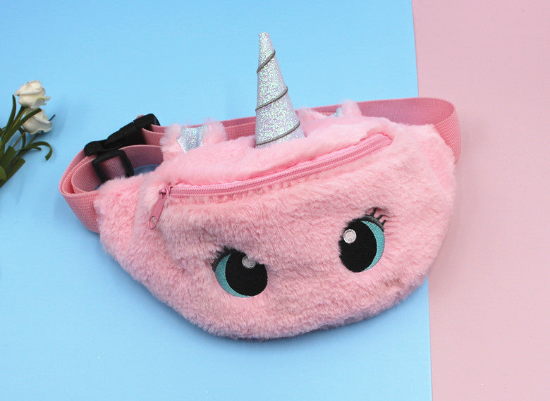 Unicorn Cartoon Plush Little Cute Big Waist Packs