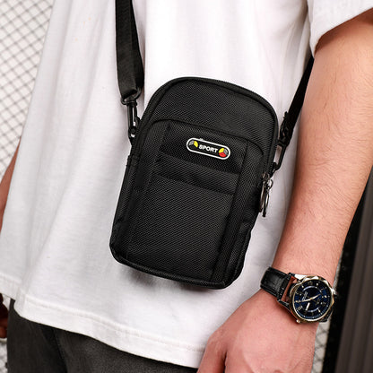 Men's Fashion Canvas Mobile Mini Multifunctional Small Phone Bags