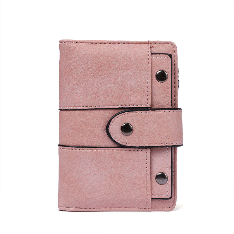 Women's Fashion Sweet Small Korean Cute Folding Ladies Wallets