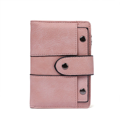 Women's Fashion Sweet Small Korean Cute Folding Ladies Wallets