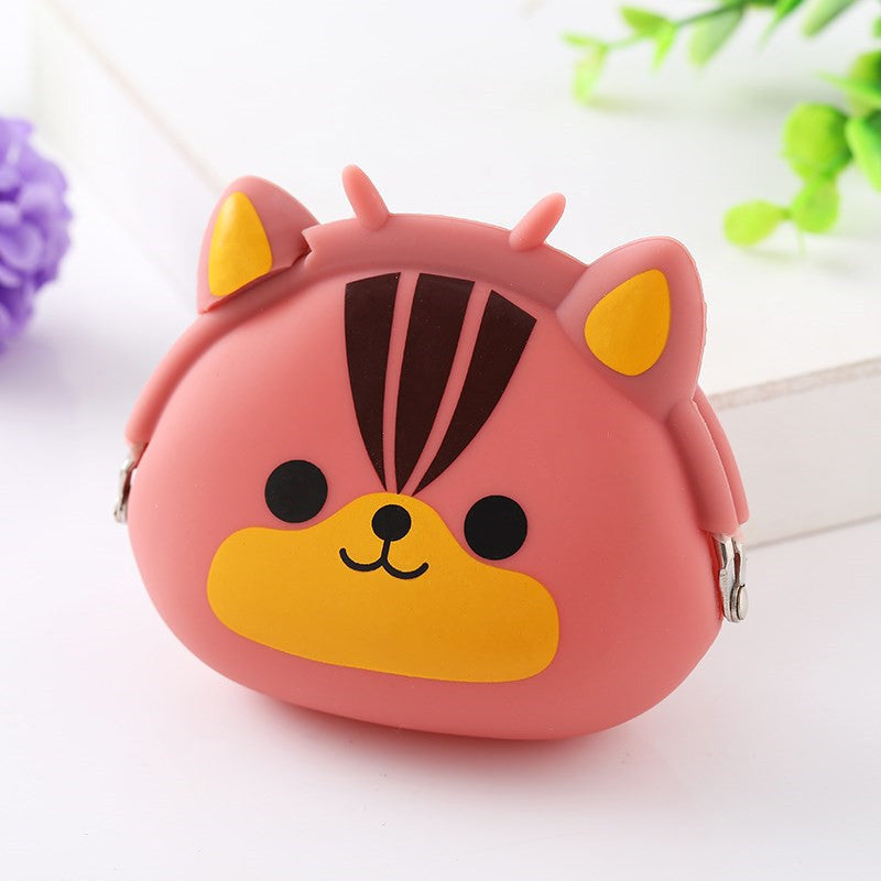 Animal Cartoon Clip Silicone Elderly Cute Coin Purses