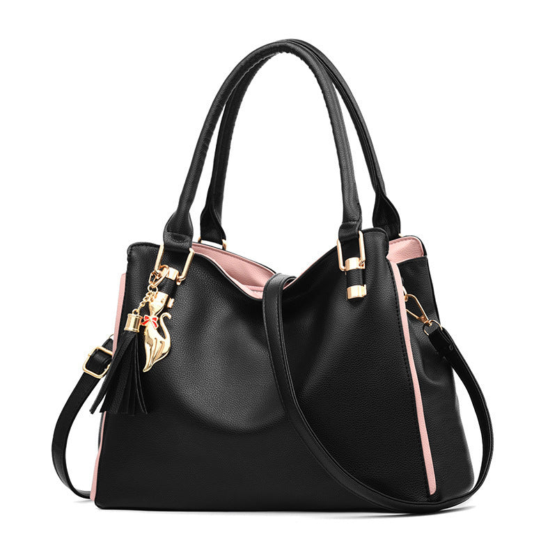 Women's Soft Leather Mother Korean Fashion Simple Shoulder Bags