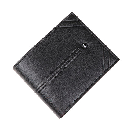 Men's Plain Soft Leather Multiple Slots Large Men's Wallets