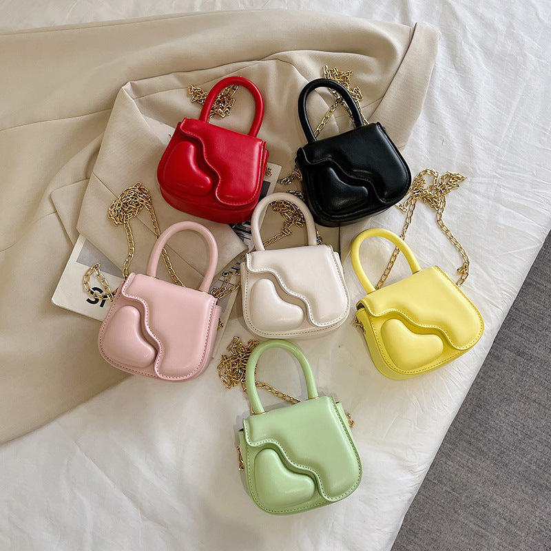 Children's Fashion Simple Chain Mini Square Retro Children's Shoulder Bags