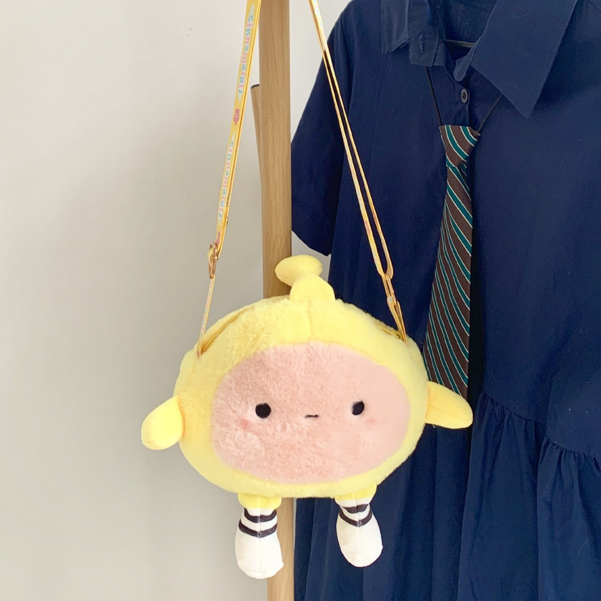 Women's Egg Puff Plush Fashion Personalized Cartoon Shoulder Bags