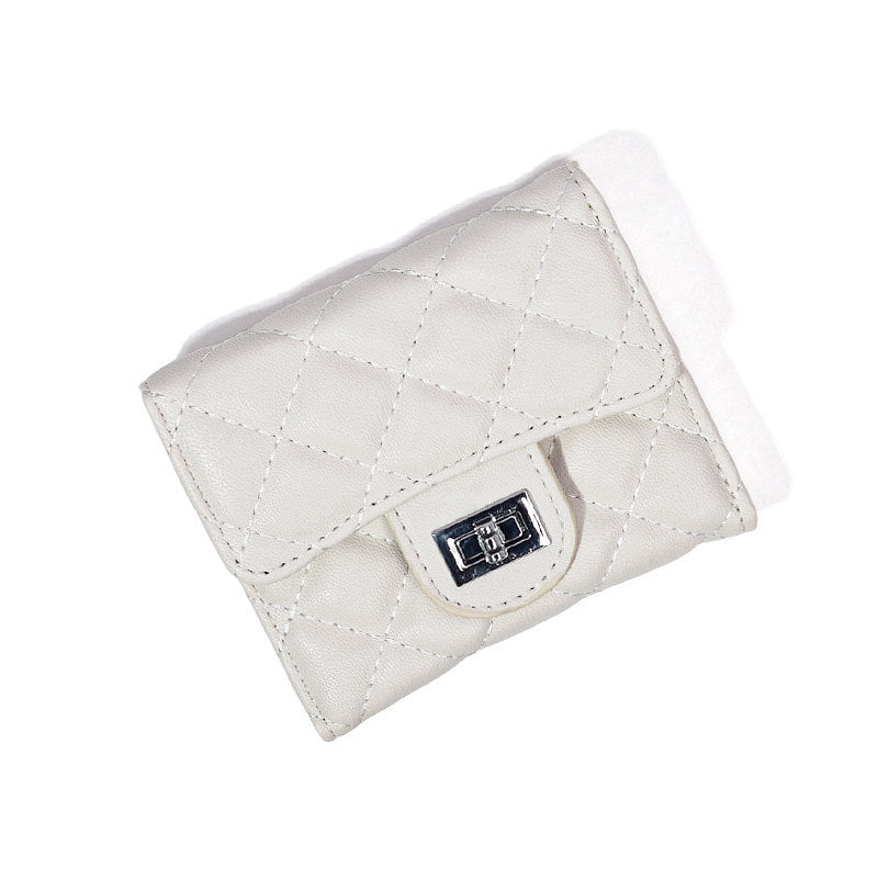 Women's Online Classic Style Rhombus Zipper Simple Ladies Wallets