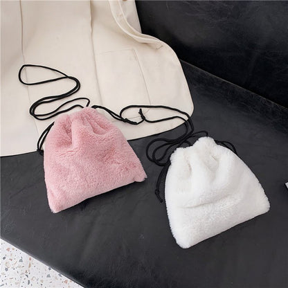 Mobile Drawstring Cute Mini Korean Style Shoulder Bags