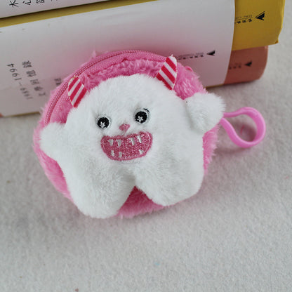 Écouteurs pour enfants en peluche Petit pendentif Mini rangement Porte-monnaie pour enfants