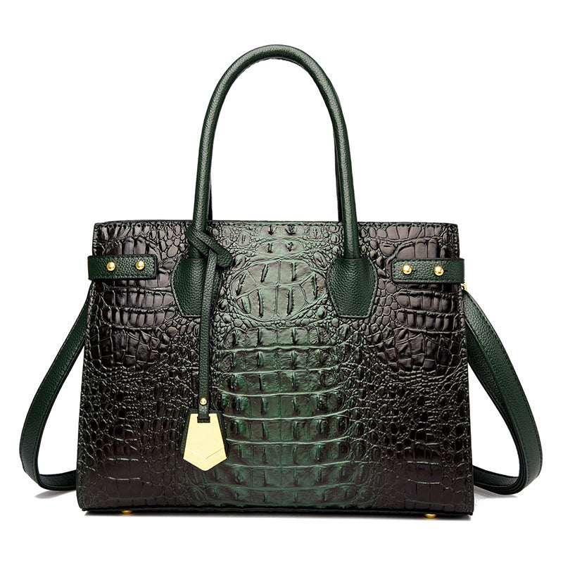 Women's Good Texture Four Crocodile Pattern Large Bags