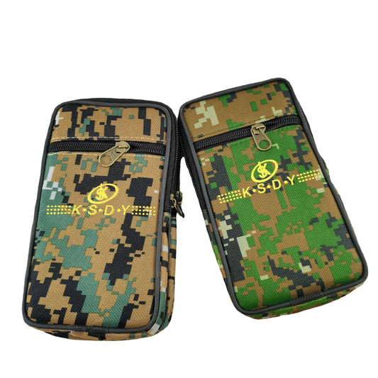 Men's Canvas Flat Camouflage Mobile Sundry Phone Bags