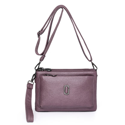 Women's For Mom Simple Soft Leather Crossbody Bags