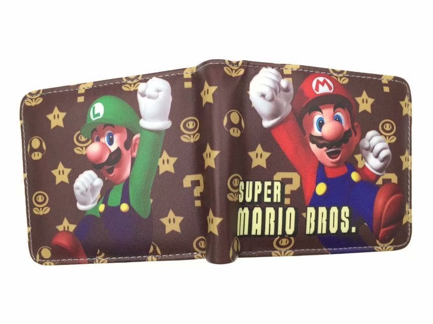 Super Mary Short Mario Unisex Leather Ladies Wallets