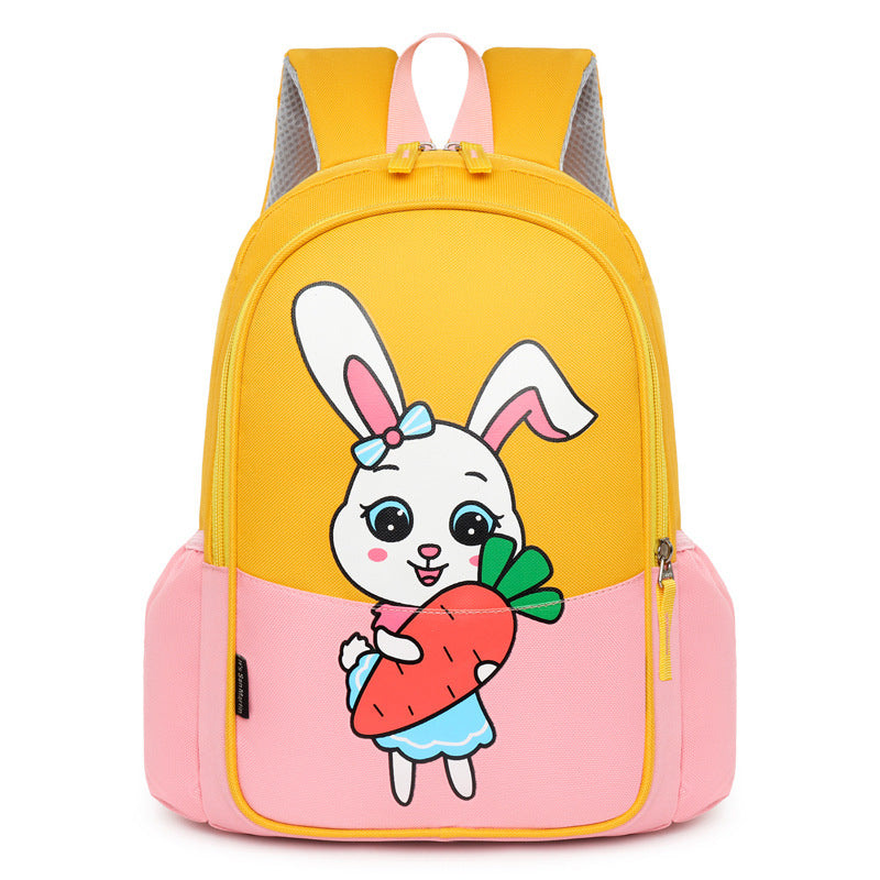 Sacs d'école pour enfants de niveau intermédiaire, motif grenouille et chaton de couleur contrastée, pour la maternelle