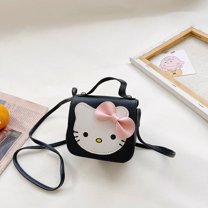 Nouveaux sacs d'accessoires pour enfants avec un joli nœud en forme de chat