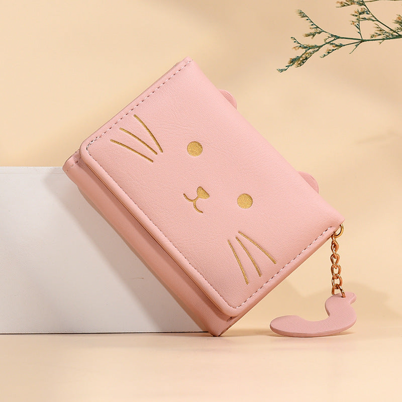 Women's Korean Short Fashion Cartoon Change Ladies Wallets