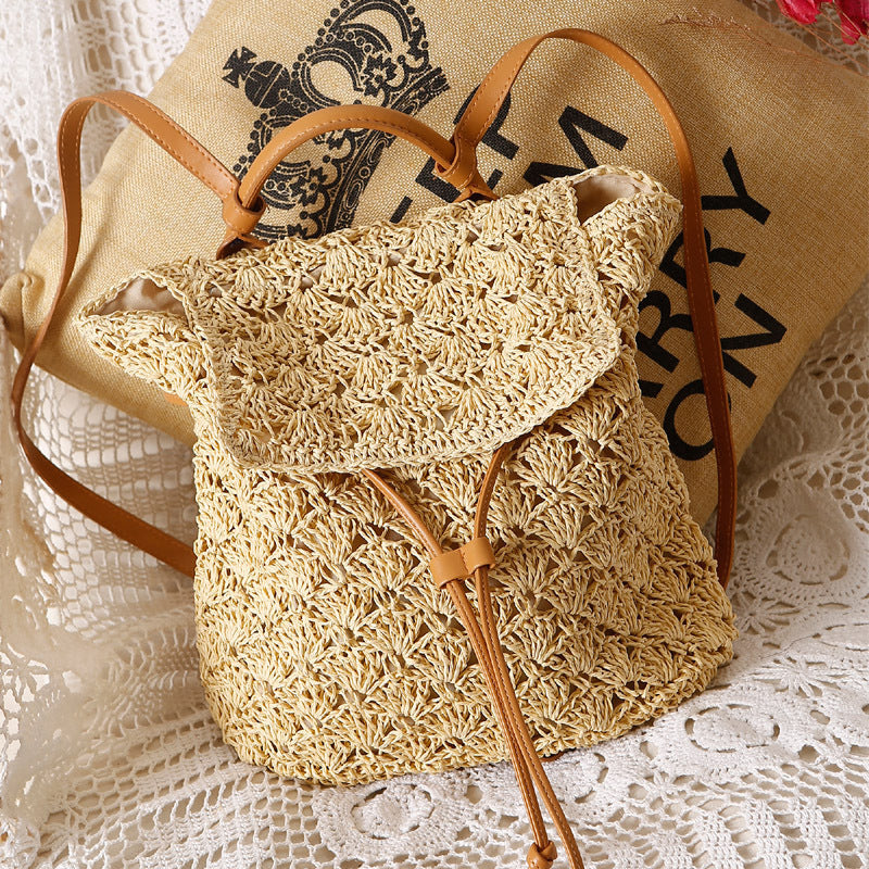 Women's Summer Mori Seaside Beach Vacation Straw Bags