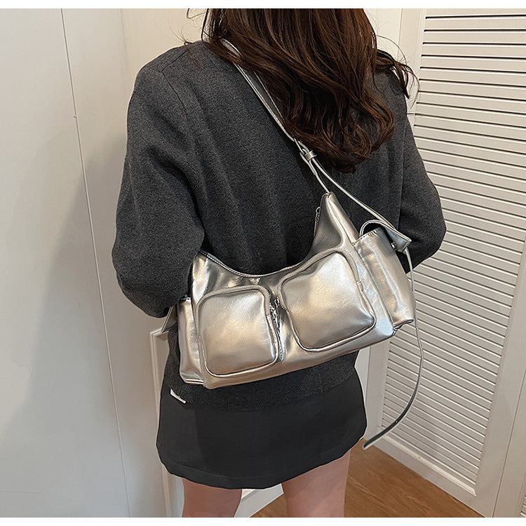 Women's Motorcycle Underarm Fashion Minority Simple Shoulder Bags