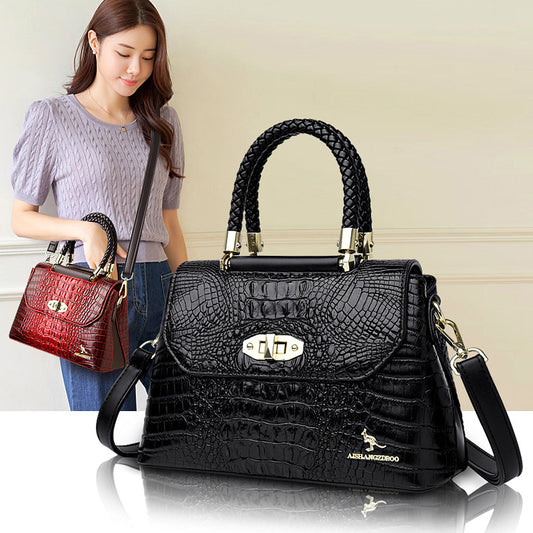 Alligator Print Fashion Western Style Simple Crossbody Bags