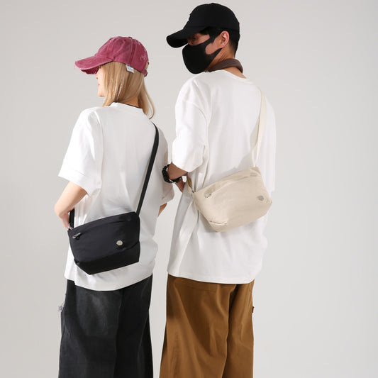 Women's & Men's & Summer Nylon Cloth Korean Couple Shoulder Bags