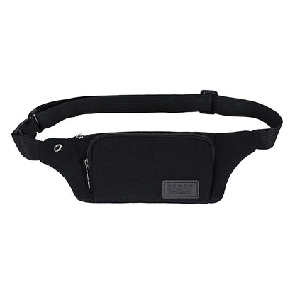 Men's Thick Canvas Mobile Large Capacity Business Men's Waist Packs