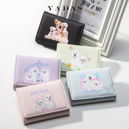 Pet Cat Dog Cute Pattern Fashion Ladies Wallets