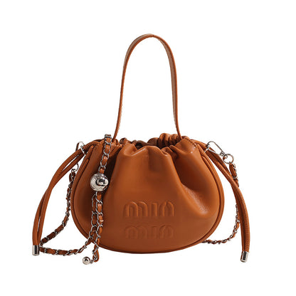 Pleated Chain Portable Cloud Fashion Small Crossbody Bags