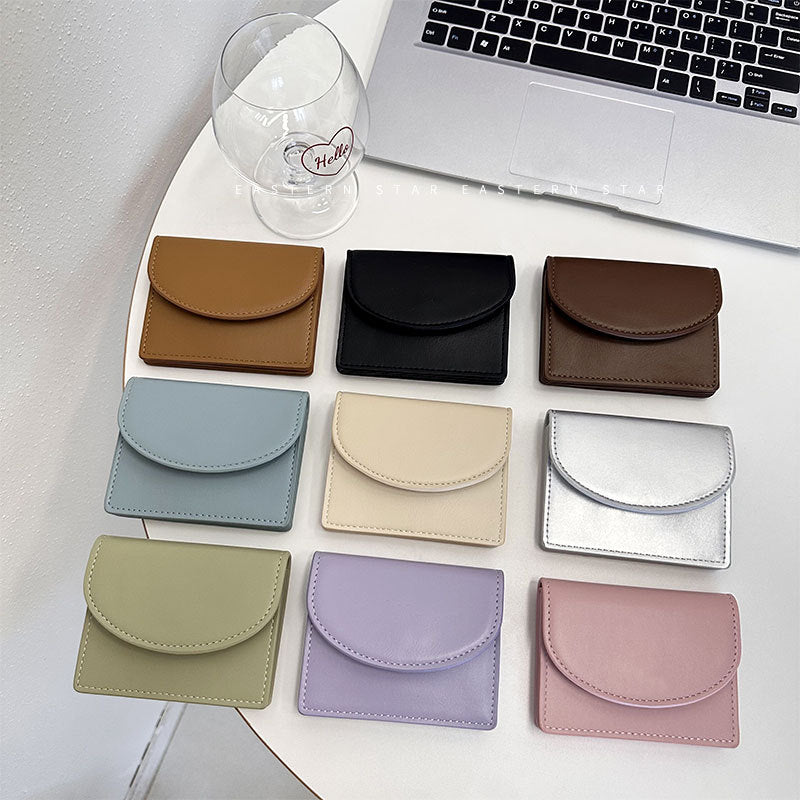 Dopamine Color Matching Korean Solid Simple Ladies Wallets