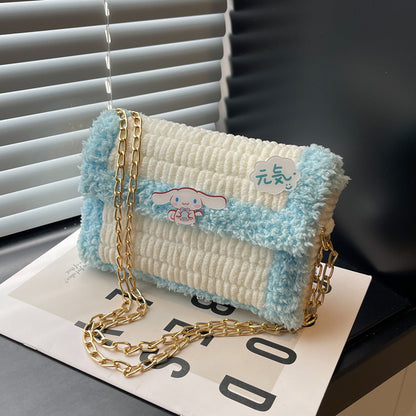 Clow Hand-woven Wool Material Finished Gifts Crossbody Bags