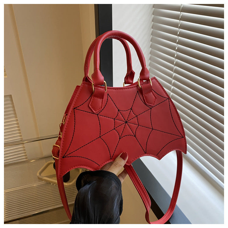 Women's Summer Fashion Spider Web Portable Saddle Crossbody Bags