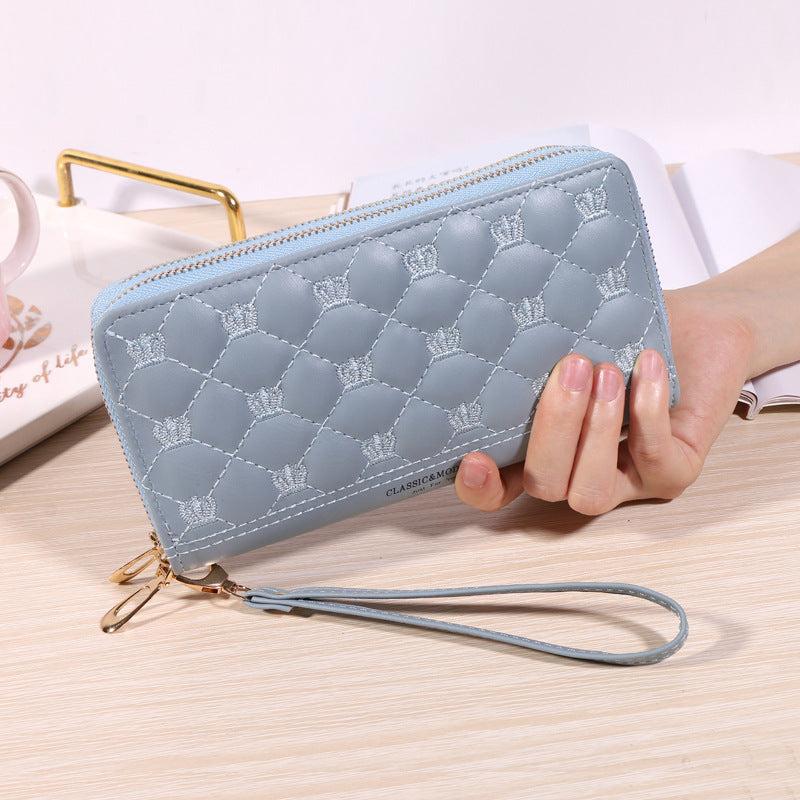 Women's Long Korean Style Simple Fashion Zipper Soft Ladies Wallets