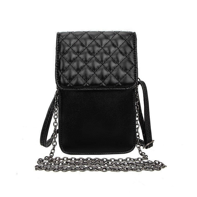 Women's Mobile Classic Style Diamond Embroidered Chain Bags