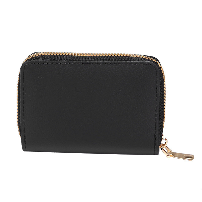 Women's High Quality Leather Expanding Swiping Ladies Wallets