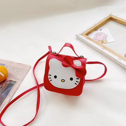 Nouveaux sacs d'accessoires pour enfants avec un joli nœud en forme de chat