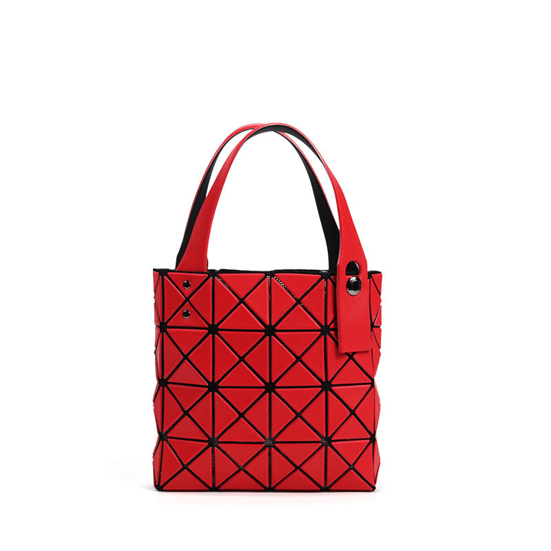 Women's Box Geometric Triangle Hand Holding Handbags