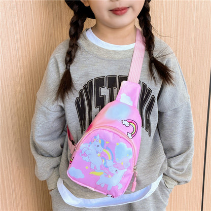 Sacs banane pour enfants en tissu de petite taille avec motif de princesse et dessin animé