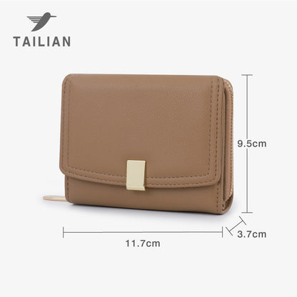 Women's Clutch Multiple Slots Style Niche Solid Ladies Wallets